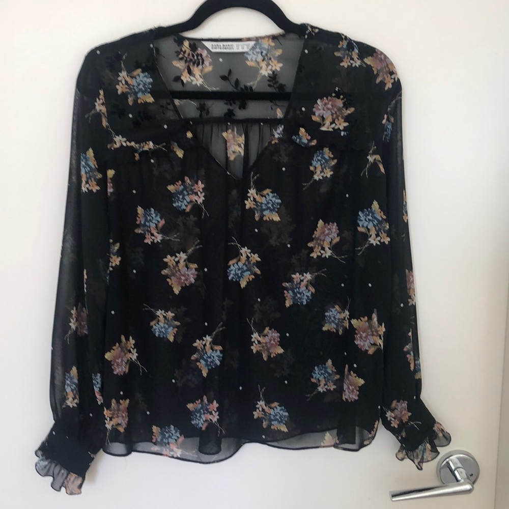 Zara floral top
